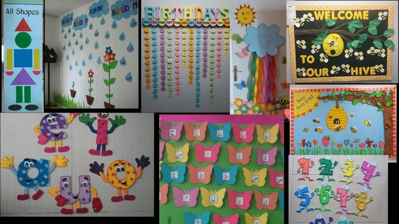 17 beautiful ideas for class room and school wall decoration