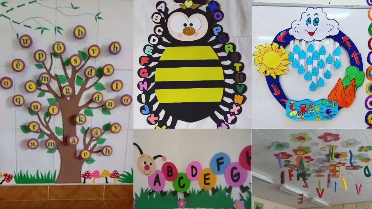 Preschool Alphabet decoration ideas/DIY Alphabet decoration/Classroom alphabet decoration activities