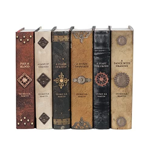 Game of Thrones | Six-Volume Hardcover Book Set with Custom Designed Juniper Books Dust Jackets | Author George R. R. Martin