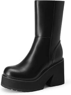 Women's Wedge Heel Ankle Boots Platform Bootie