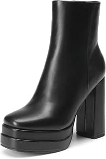 Women's Platform Gogo Chunky Heel Ankle Boots